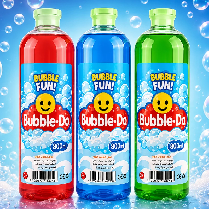 Bubble-Do Bubble Fun Bubble Solution 800ml – Kids Non-Toxic Bubble Liquid for Outdoor Play and Fun Activities